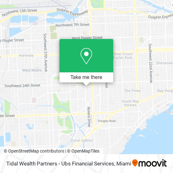 Mapa de Tidal Wealth Partners - Ubs Financial Services