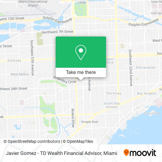 Mapa de Javier Gomez - TD Wealth Financial Advisor