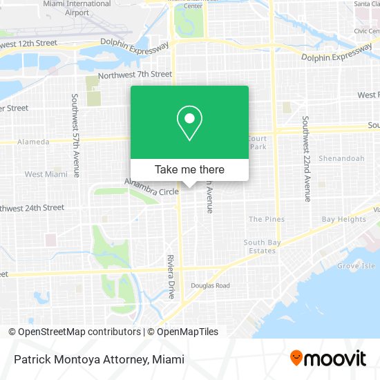 Mapa de Patrick Montoya Attorney