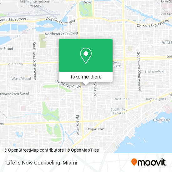 Life Is Now Counseling map