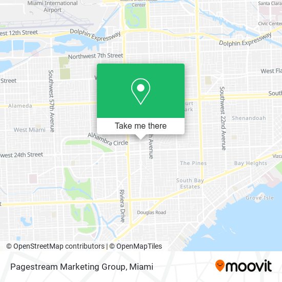 Mapa de Pagestream Marketing Group