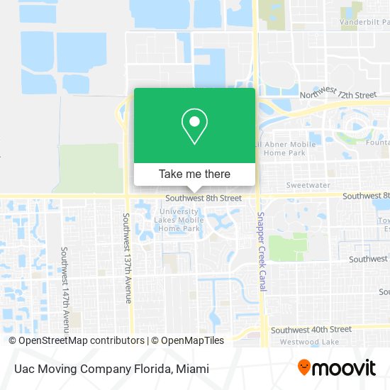 Uac Moving Company Florida map