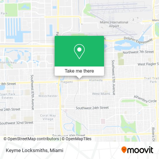 Keyme Locksmiths map