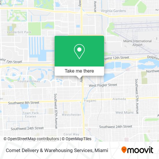Mapa de Comet Delivery & Warehousing Services