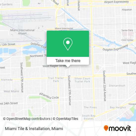 Mapa de Miami Tile & Installation