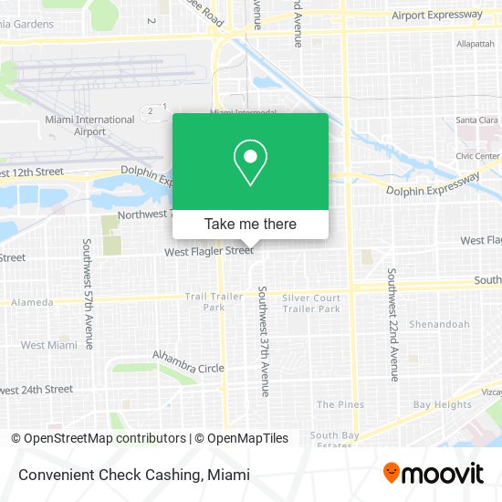 Convenient Check Cashing map