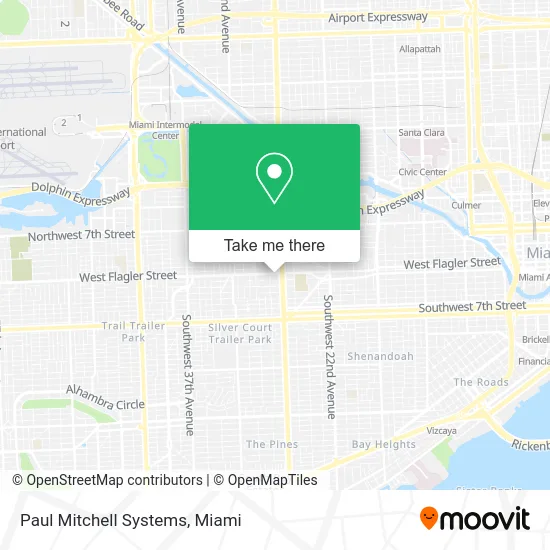 Paul Mitchell Systems map
