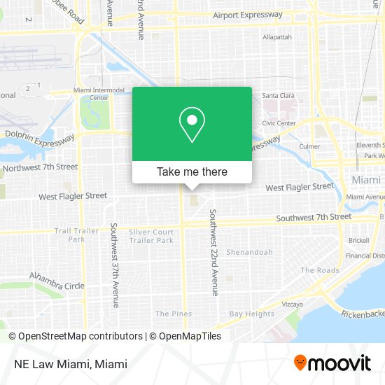 Mapa de NE Law Miami