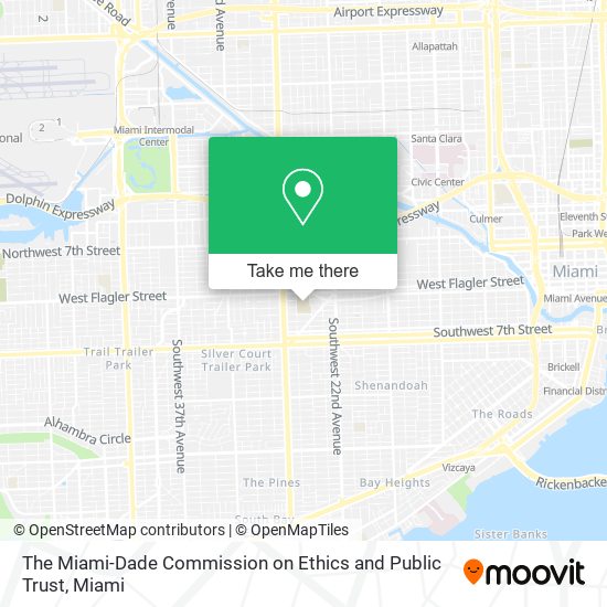 Mapa de The Miami-Dade Commission on Ethics and Public Trust