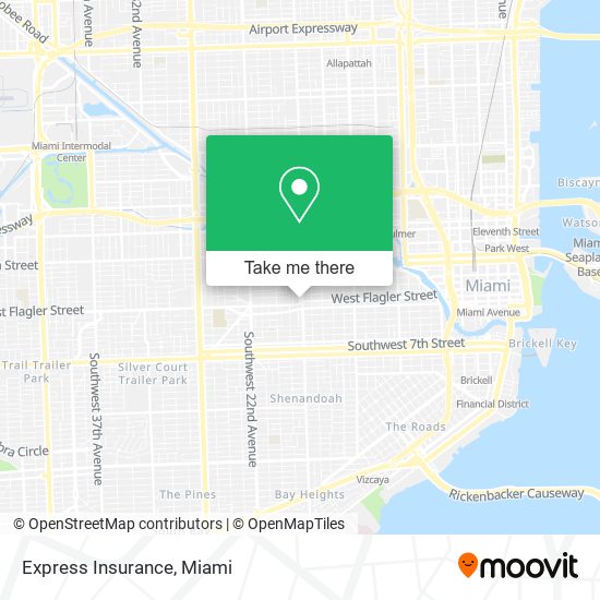 Express Insurance map