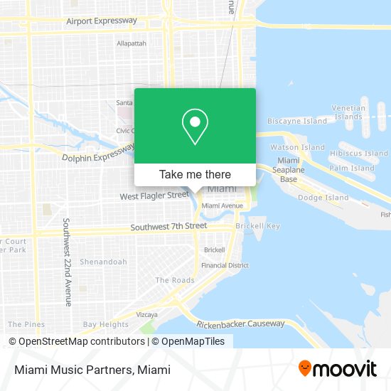 Miami Music Partners map