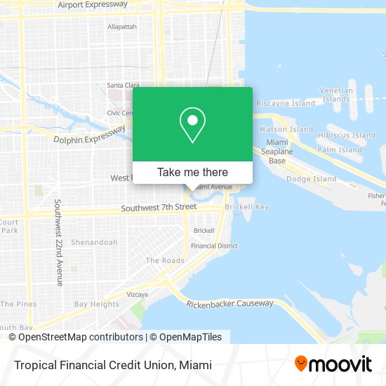 Tropical Financial Credit Union map