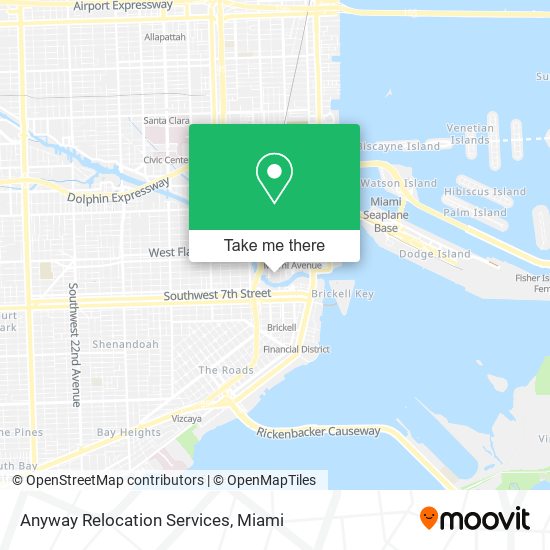 Anyway Relocation Services map