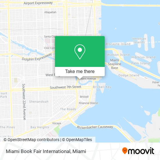 Miami Book Fair International map