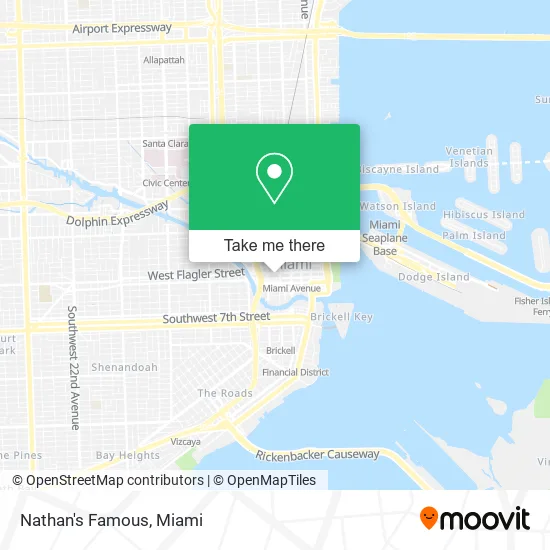 Nathan's Famous map