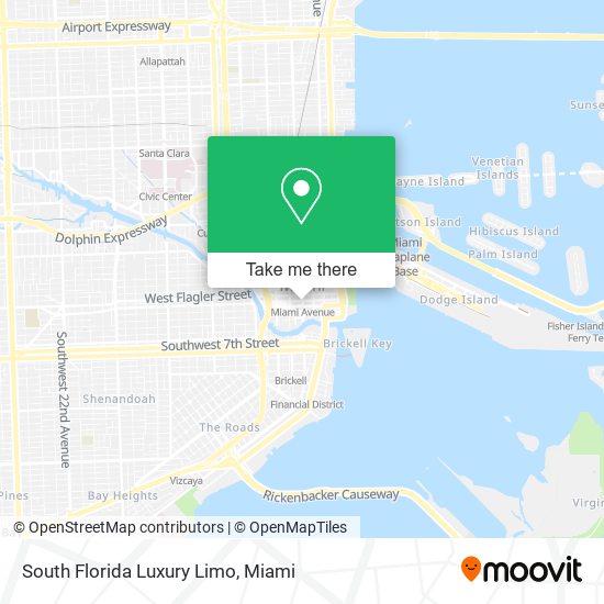 Mapa de South Florida Luxury Limo