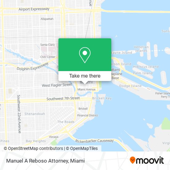 Manuel A Reboso Attorney map