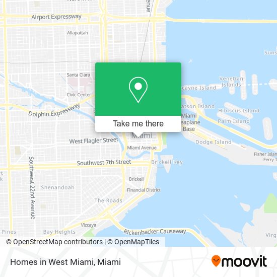 Homes in West Miami map