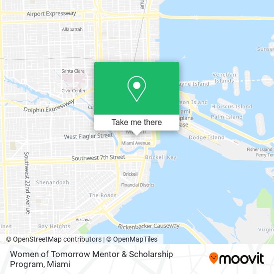 Women of Tomorrow Mentor & Scholarship Program map