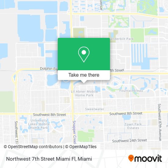 Northwest 7th Street Miami Fl map