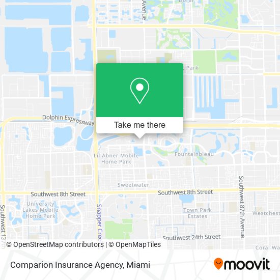 Mapa de Comparion Insurance Agency