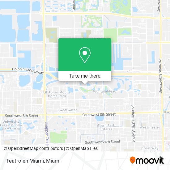 Mapa de Teatro en Miami