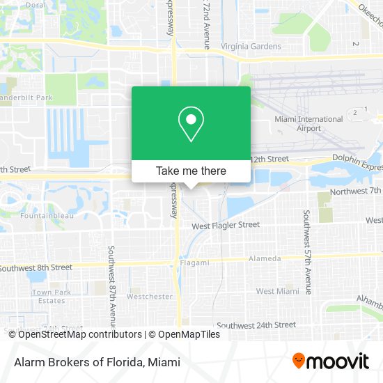 Alarm Brokers of Florida map