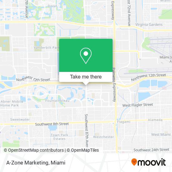 A-Zone Marketing map