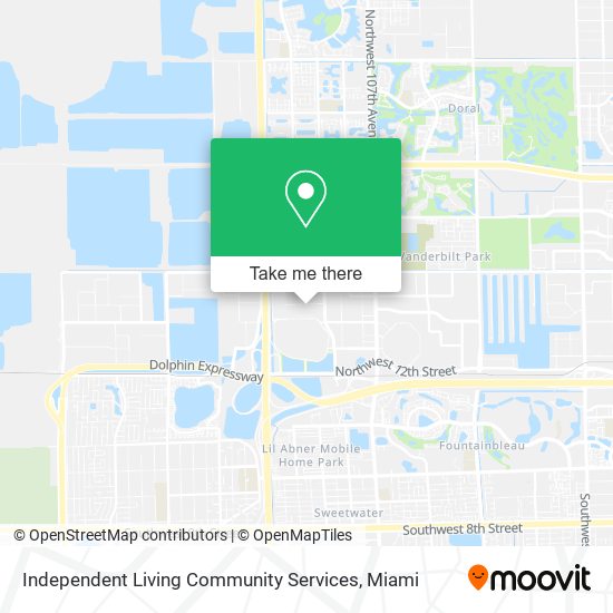 Independent Living Community Services map