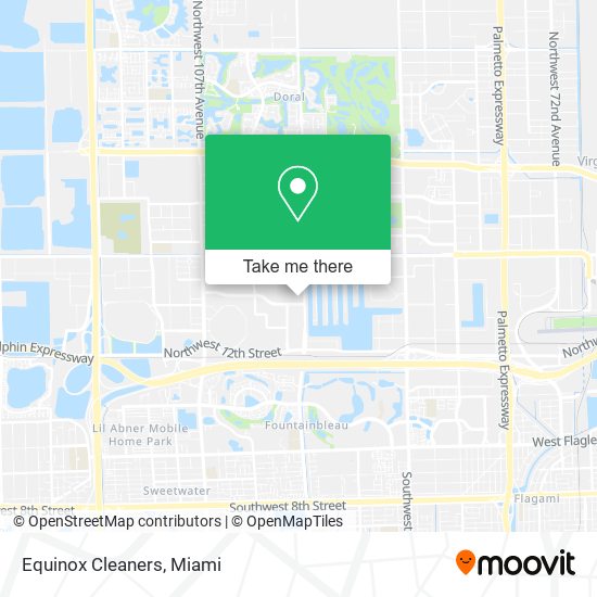 Equinox Cleaners map