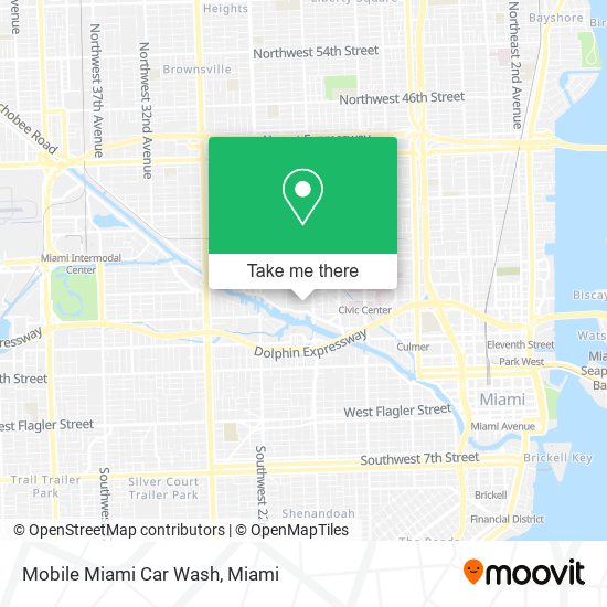 Mobile Miami Car Wash map
