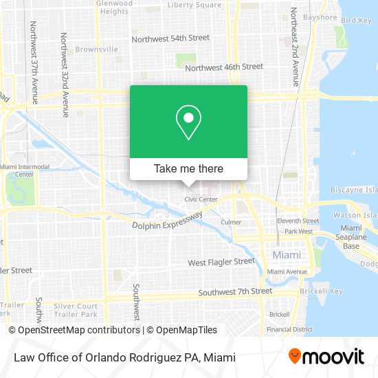 Mapa de Law Office of Orlando Rodriguez PA