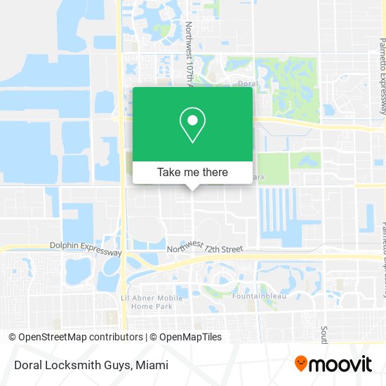 Doral Locksmith Guys map