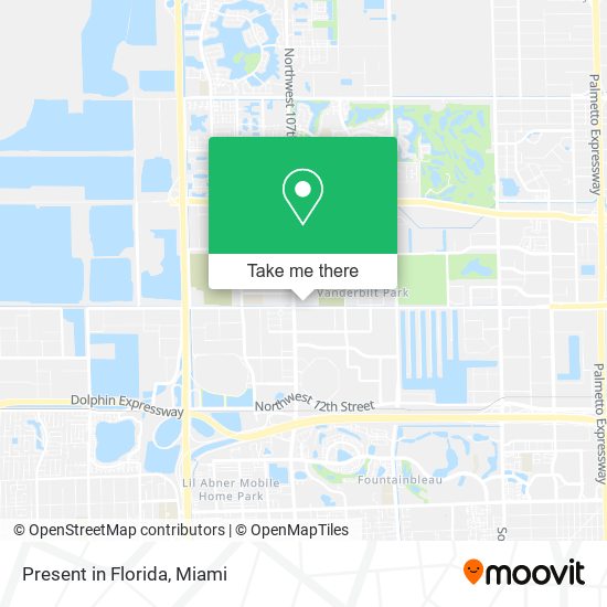 Mapa de Present in Florida