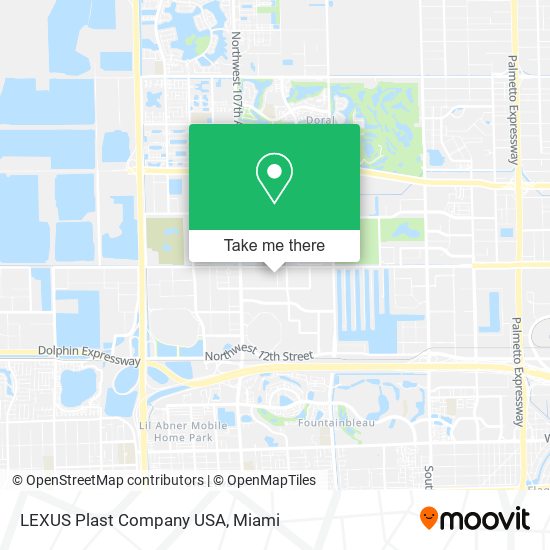 Mapa de LEXUS Plast Company USA