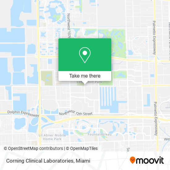 Corning Clinical Laboratories map