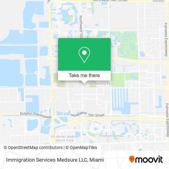 Mapa de Immigration Services Medsure LLC