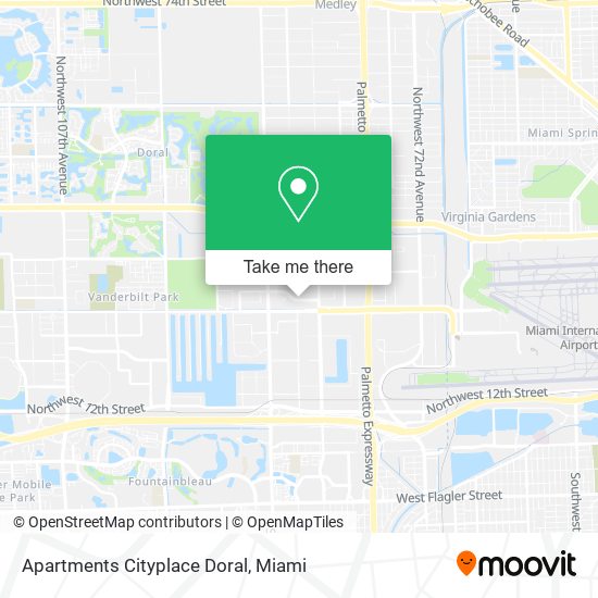 Mapa de Apartments Cityplace Doral