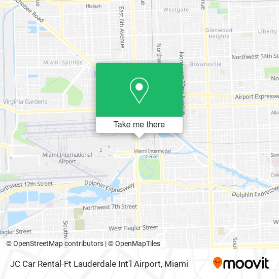 JC Car Rental-Ft Lauderdale Int'l Airport map