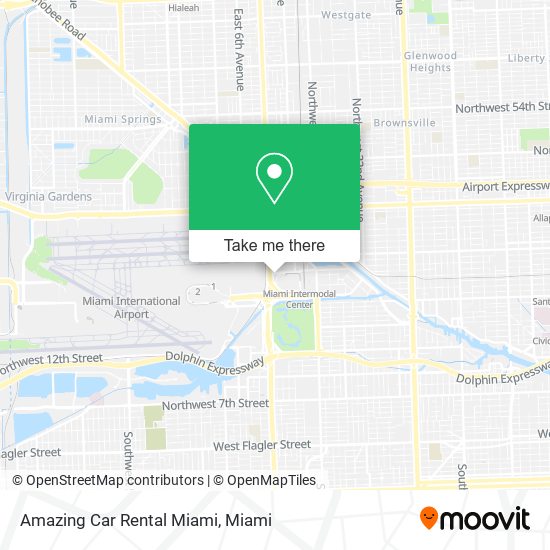 Amazing Car Rental Miami map