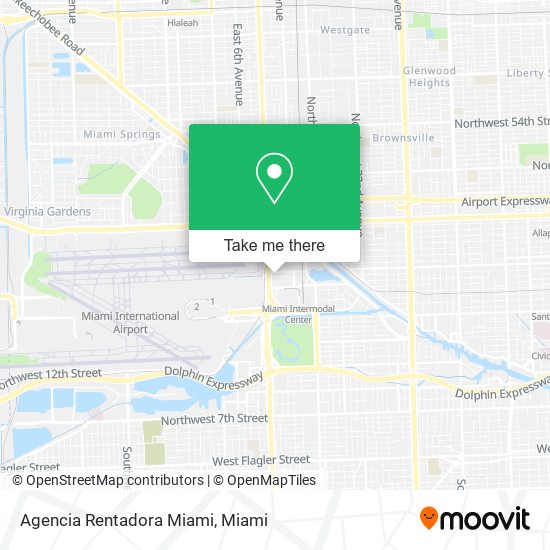 Mapa de Agencia Rentadora Miami