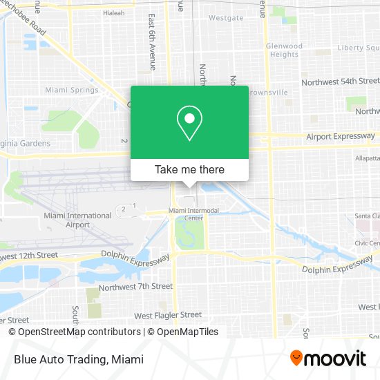 Blue Auto Trading map