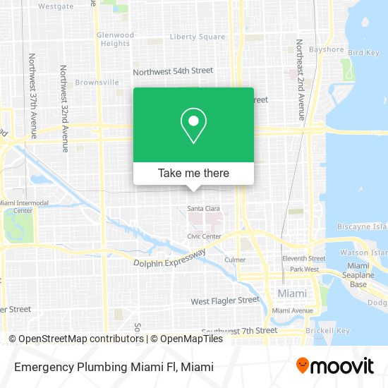 Mapa de Emergency Plumbing Miami Fl
