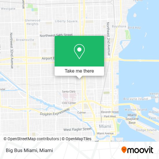 Big Bus Miami map