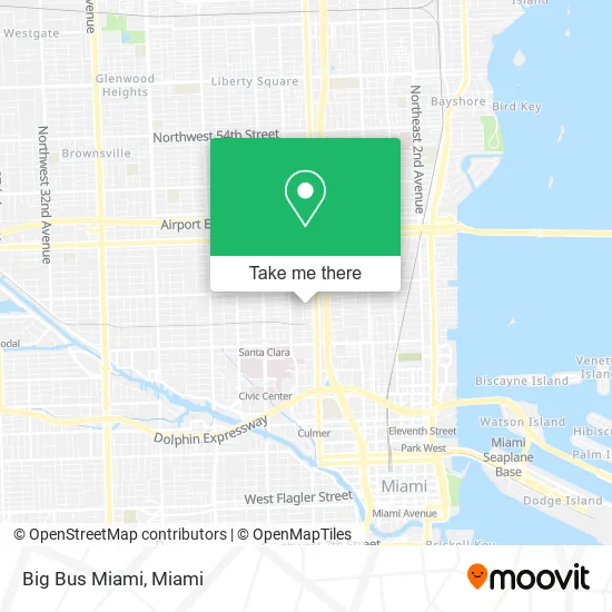 Mapa de Big Bus Miami