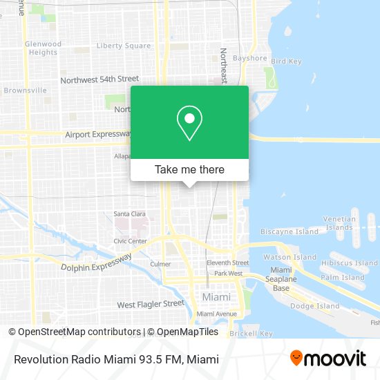 Revolution Radio Miami 93.5 FM map