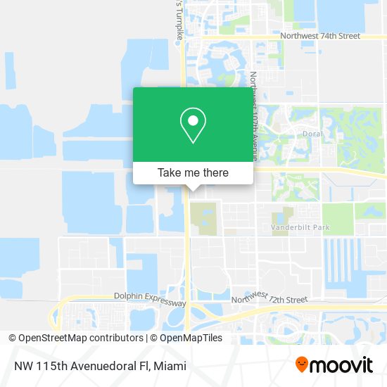 NW 115th Avenuedoral Fl map