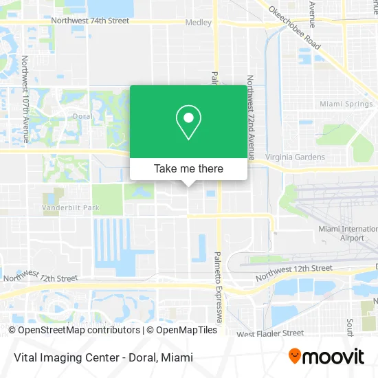 Vital Imaging Center - Doral map