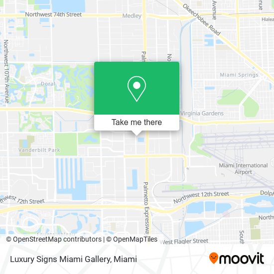 Luxury Signs Miami Gallery map