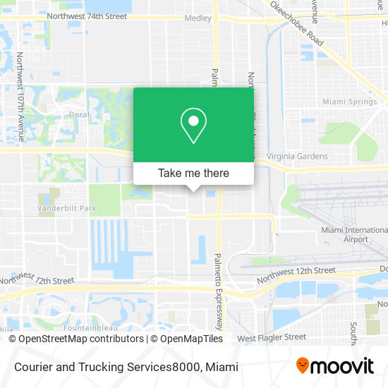 Mapa de Courier and Trucking Services8000